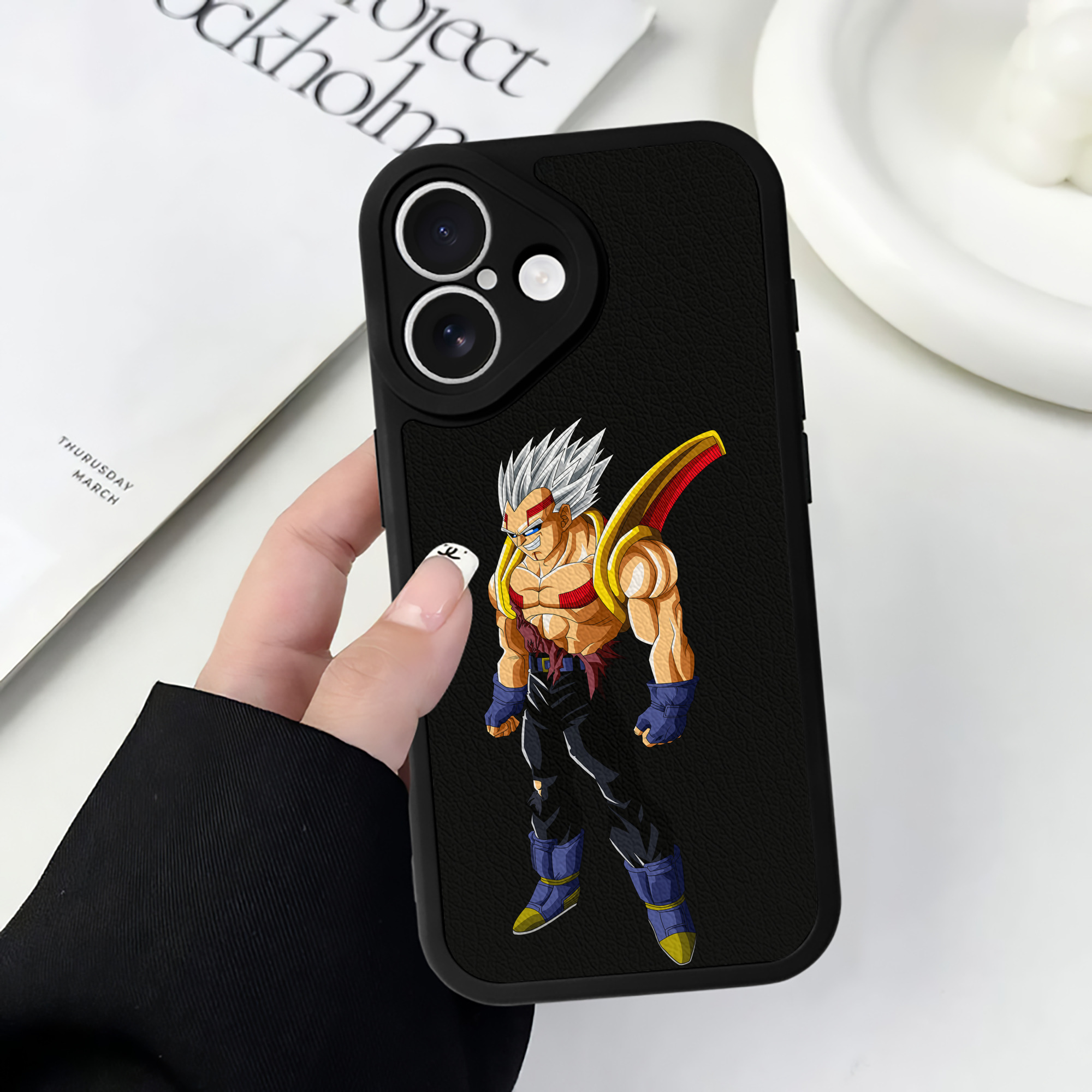 （画像用） ドラゴンボール DRAGON BALL 【iPhone 16シリーズ対応】シリコンスマホケース（レザー調） 材質：シリコン